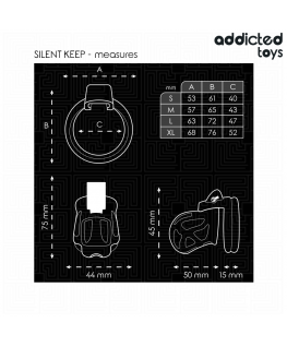 ADDICTED TOYS LOCKED - GABBIA PER PENE SILENZIOSA 7,5 CM