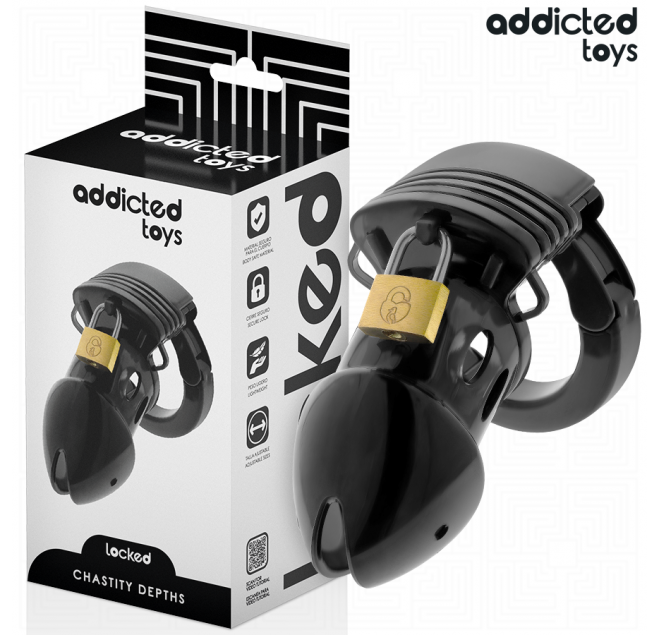 ADDICTED TOYS BLOCCATO - GABBIA PER PENE PROFONDA DI CASTITÀ 7,5 CM