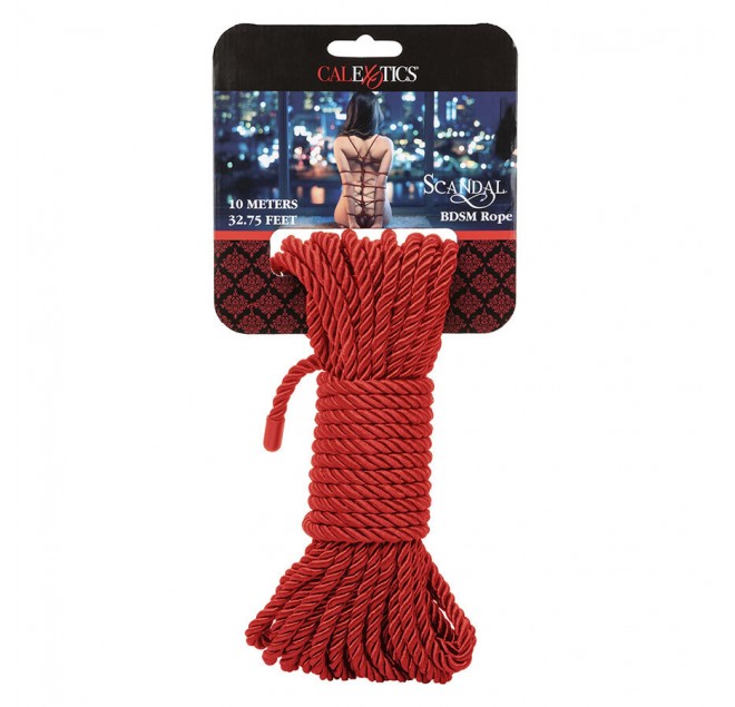 CALEXOTICS - SCANDAL CORDA ROSSA BDSM 10 M