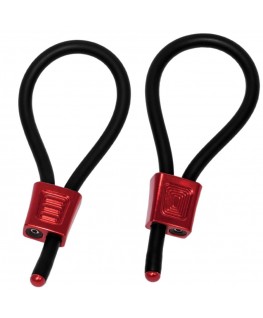 ELECTRASTIM - PRESTIGE ELECTRA LOOPS ANELLI PER IL PENE REGOLABILI ROSSI