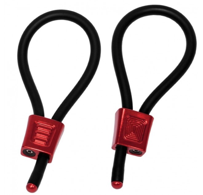 ELECTRASTIM - PRESTIGE ELECTRA LOOPS ANELLI PER IL PENE REGOLABILI ROSSI