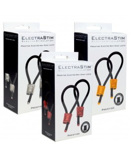 ELECTRASTIM - PRESTIGE ELECTRA LOOPS ANELLI PER IL PENE REGOLABILI ROSSI