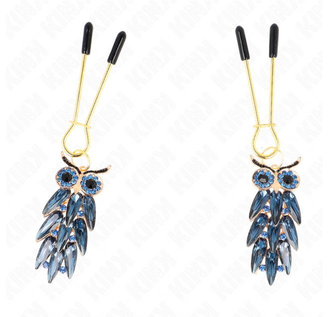 KINK - PINZE PER CAPEzzoli CON CIONDOLO GUFO 6 CM