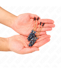 KINK - PINZE PER CAPEzzoli CON CIONDOLO GUFO 6 CM