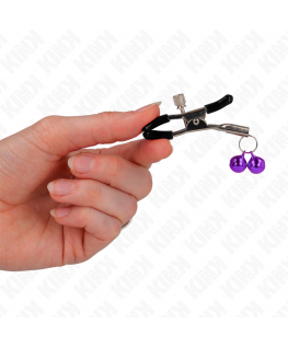 KINK - PINZA PER CAPEZZA DOPPIA VIOLA 6 CM