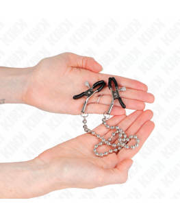 KINK - MORSETTI PER CAPEZZOLI A CATENA DI PERLINE 30 CM