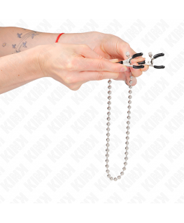 KINK - MORSETTI PER CAPEZZOLI A CATENA DI PERLINE 30 CM
