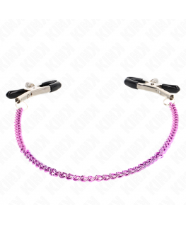 KINK - MORSETTI PER CAPEZZOLI A CATENA VIOLA 30 CM