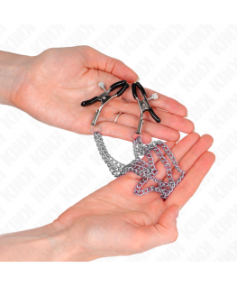 KINK - PINZE PER CAPEzzoli CON 3 CATENE ARGENTO 20/23/28 CM