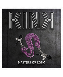 KINK - PINZE PER CAPEzzoli CON 3 CATENE VIOLA 20/23/28 CM