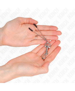 KINK - PINZA PER CAPEzzoli A GANCIO SOTTILE ARGENTO 7 CM