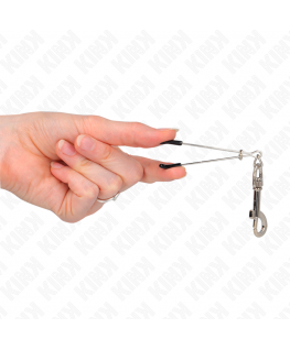 KINK - PINZA PER CAPEzzoli A GANCIO SOTTILE ARGENTO 7 CM