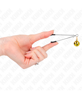 KINK - PINZE PER CAPEZZOLI A CAMPANA SOTTILE ORO 7 CM