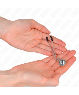 KINK - PINZE PER CAPEZZOLI A CAMPANA SOTTILE ARGENTO 7 CM