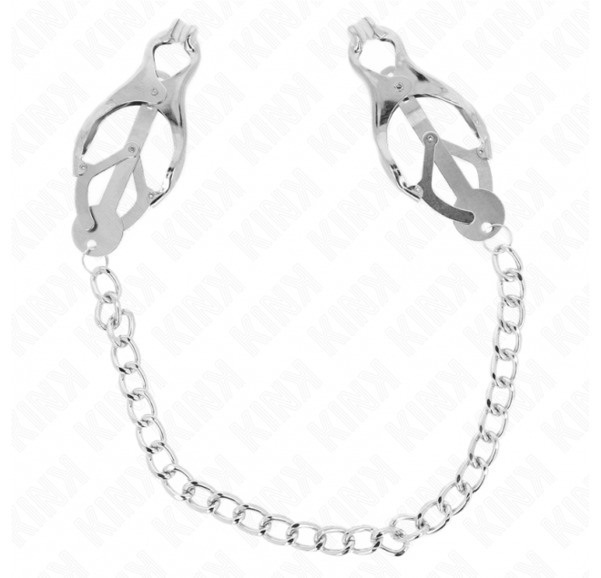 KINK - PINZE PER CAPEZZOLI TRIFOGLIO GIAPPONESE CON CATENA ARGENTO 30 CM
