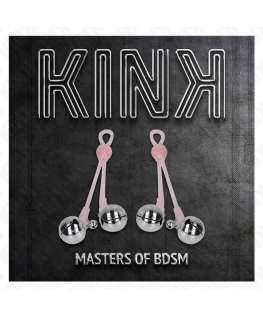 KINK - PINZE PER CAPEZZOLI TESCHIO LUMINOSO CON ANELLO CAMPANELLI REGOLABILI ROSA/ARGENTO