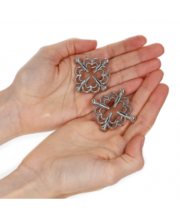 KINK - MORSETTI PER CAPEZZOLI A FIORE IN METALLO