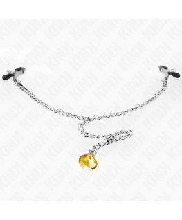 KINK - PINZE PER CAPEZZOLI A CATENA CON PENDENTE IN CORNO 30 CM