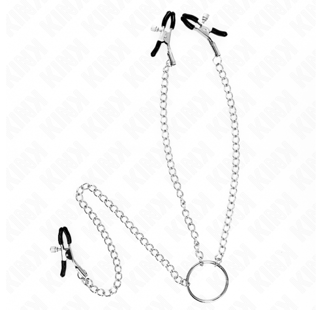 KINK - PINZE PER CAPEZZOLI TRIPLI E CLIT CON CATENA MODELLO 0