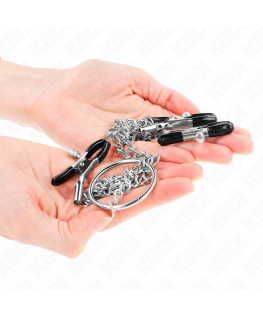 KINK - PINZE PER CAPEZZOLI TRIPLI E CLIT CON CATENA MODELLO 0