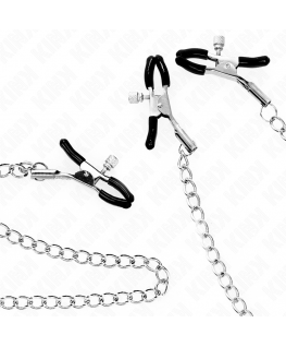 KINK - PINZE PER CAPEZZOLI TRIPLI E CLIT CON CATENA MODELLO 0