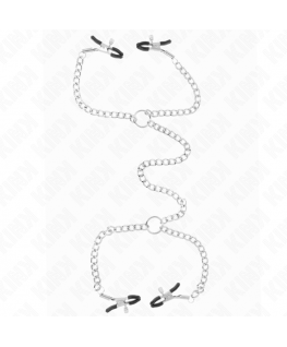 KINK - MORSETTI PER CAPEZZOLI A 4 CATENE 32 CM CON CATENE 14 CM KINK - MORSETTI PER CAPEZZOLI A 4 CATENE 32 CM CON CATENE 14 CM che trovi in offerta solo su SexyShopOnline a -35% di sconto