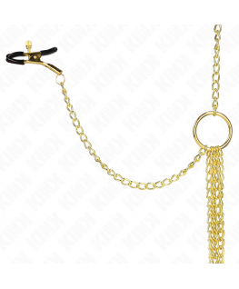 KINK - 4 MORSETTI PER CAPEZZOLI E CLIT REGOLABILI ORO