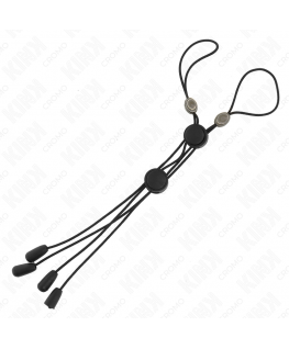 KINK - MORSETTI PER CAPEZZOLI CON ELASTICO NERO