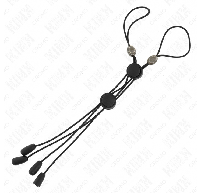 KINK - MORSETTI PER CAPEZZOLI CON ELASTICO NERO