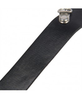 SUBBLIME - 953720 BONDAGE LEATHER STRAP BREATH CLAMPS NERO TAGLIA UNICA