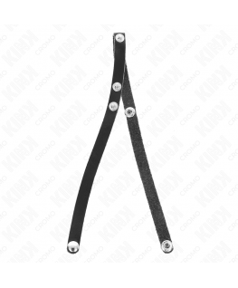 KINK - ANELLO PER PENE IN PELLE CON CHIUSURA A PRESSIONE 39 X 1 CM