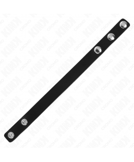KINK - ANELLO PER PENE IN PELLE CON CHIUSURA A PRESSIONE 21,5 X 1,5 CM