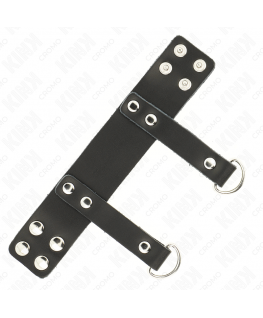 KINK - ANELLO PER PENE CON ANELLI A FORMA DI "D" 18,5 X 3,3 CM