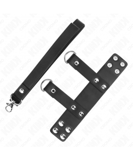 KINK - ANELLO PER PENE CON CINTURINO IN PELLE REGOLABILE