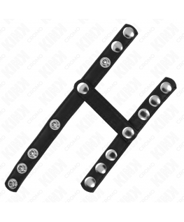 KINK - ANELLO PER PENE CON 3 CINGHIE REGOLABILI PER DIVISORE DELLE PALLE