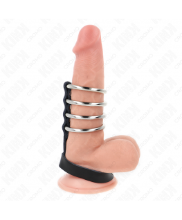 KINK - 4 ANELLI PER PENE IN METALLO DA 3,8 CM COLLEGATI CON CINTURINO IN PELLE DA 22 X 1,5 CM E CHIUSURA A PRESSIONE KINK - 4 ANELLI PER PENE IN METALLO DA 3,8 CM COLLEGATI CON CINTURINO IN PELLE DA 22 X 1,5 CM E CHIUSURA A PRESSIONE che trovi in offerta solo su SexyShopOnline a -35% di sconto