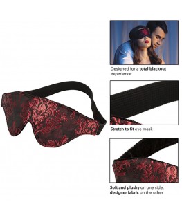 CALEXOTICS - SCANDAL MASCHERA OCCHI OPACA CON DETTAGLI ROSSI
