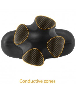 ELECTRASTIM - TARTARUS PLUG ANALE QUADRIPOLARE IN SILICONE NERO