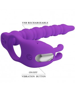 PRETTY LOVE - BLACKNEY ANELLI PER PENE CON SPINA VIBRATORE