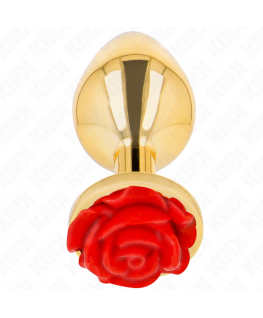 KINK - PLUG ANALE ORO ROSA ROSSO TAGLIA L