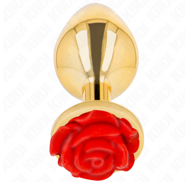 KINK - PLUG ANALE ORO ROSA ROSSO TAGLIA L