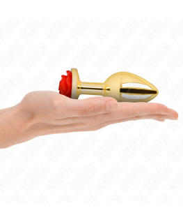 KINK - PLUG ANALE ORO ROSA ROSSO TAGLIA L