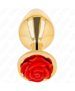 KINK - PLUG ANALE ORO ROSA ROSSO TAGLIA M KINK - PLUG ANALE ORO ROSA ROSSO TAGLIA M che trovi in offerta solo su SexyShopOnline a -35% di sconto