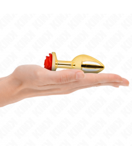 KINK - PLUG ANALE ORO ROSA ROSSO TAGLIA M