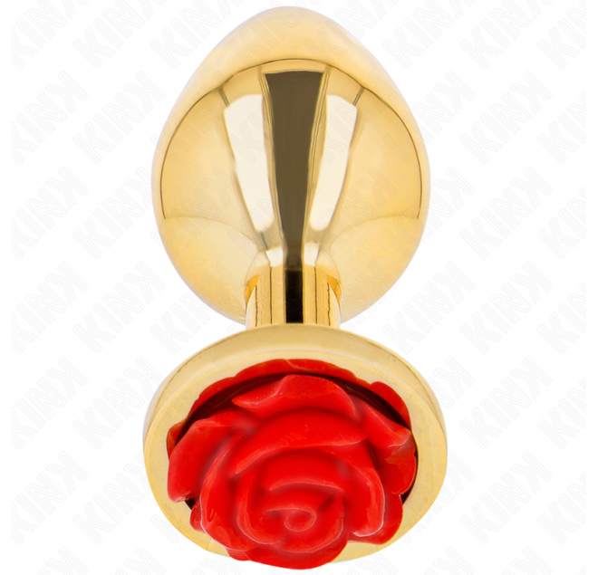KINK - PLUG ANALE ORO ROSA ROSSO TAGLIA S