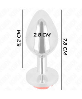 KINK - PLUG ANALE ROSA ROSSO TAGLIA S