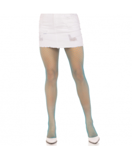 LEG AVENUE - COLLANT A RETE IN LYCRA BLU