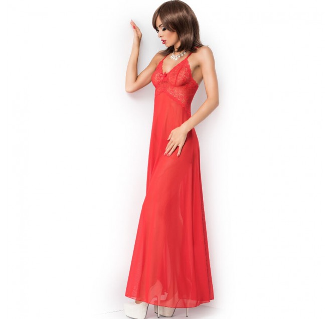 CHILIROSE - CR 3883 BABYDOLL LUNGA ROSSO S/M