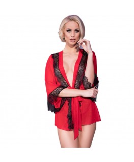 CHILIROSE - CR 4113 PEGNOIR ROSSO S/M