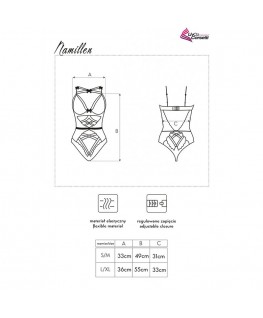 LIVCO CORSETTI FASHION - NAMILLEN LC 90528 BODY NERO L/XL